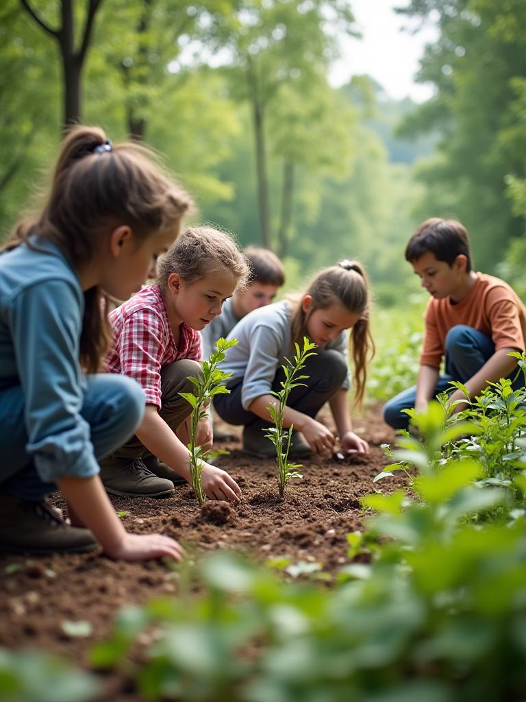 Eco-tourism reforestation activity